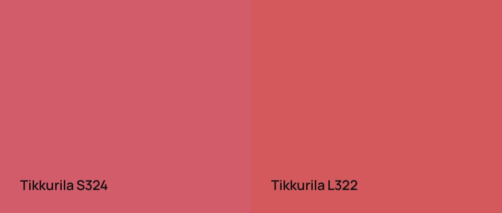 Tikkurila  S324 vs Tikkurila  L322