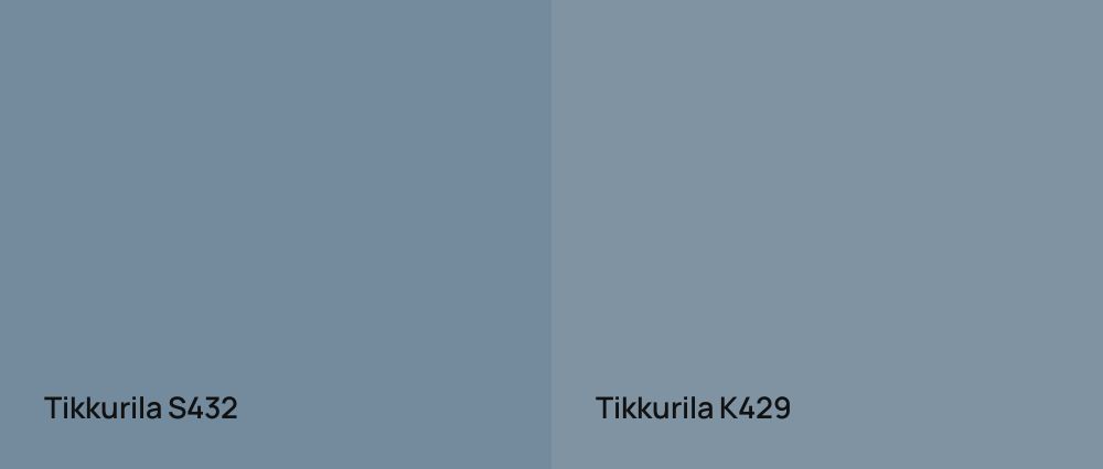 Tikkurila  S432 vs Tikkurila  K429