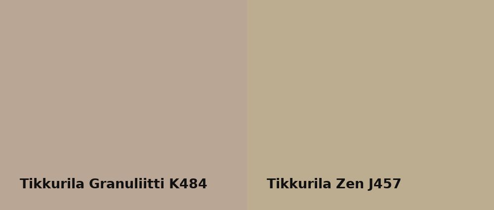 Tikkurila Granuliitti K484 vs Tikkurila Zen J457