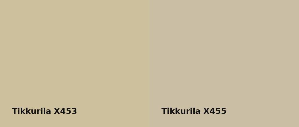 Tikkurila  X453 vs Tikkurila  X455