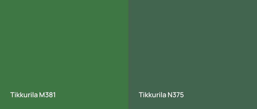 Tikkurila  M381 vs Tikkurila  N375