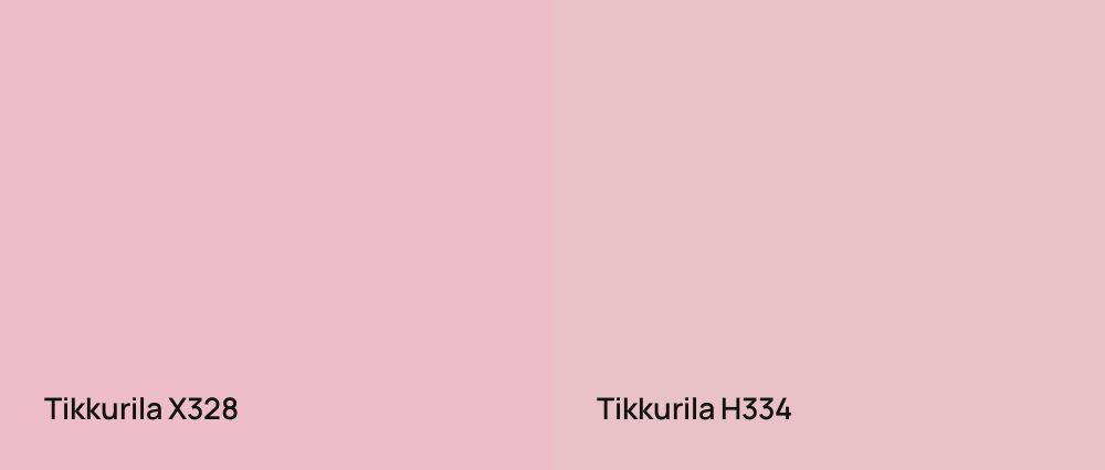 Tikkurila  X328 vs Tikkurila  H334