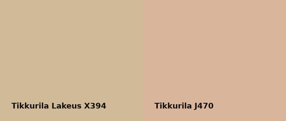 Tikkurila Lakeus X394 vs Tikkurila  J470