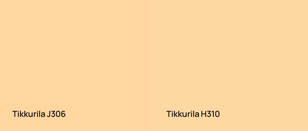 Tikkurila  J306 vs Tikkurila  H310