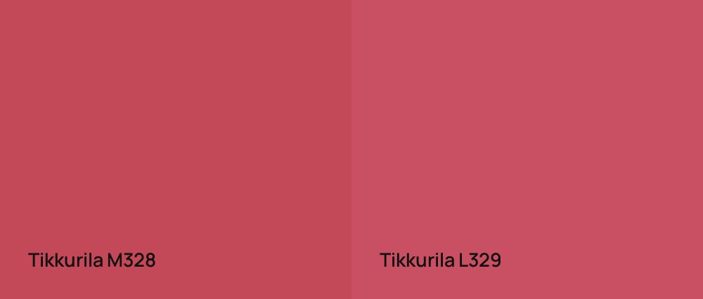 Tikkurila  M328 vs Tikkurila  L329