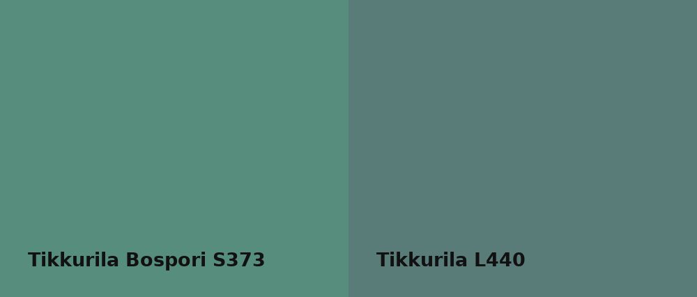 Tikkurila Bospori S373 vs Tikkurila  L440