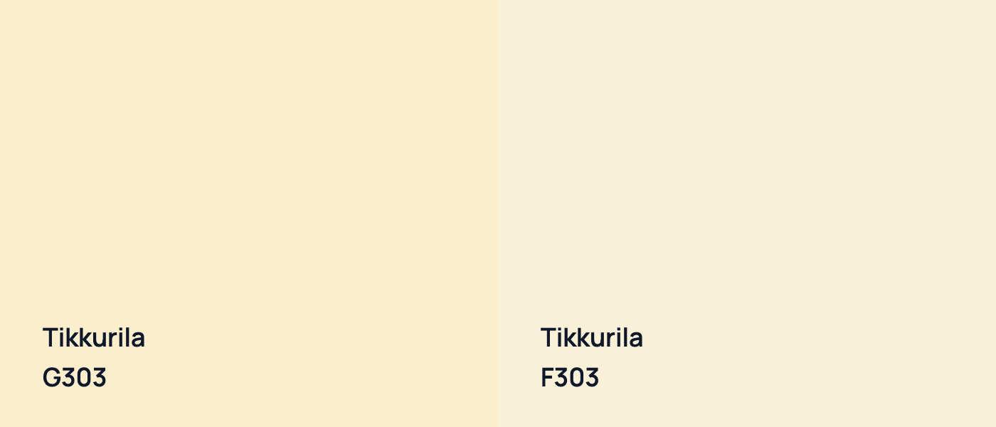 Tikkurila  G303 vs Tikkurila  F303