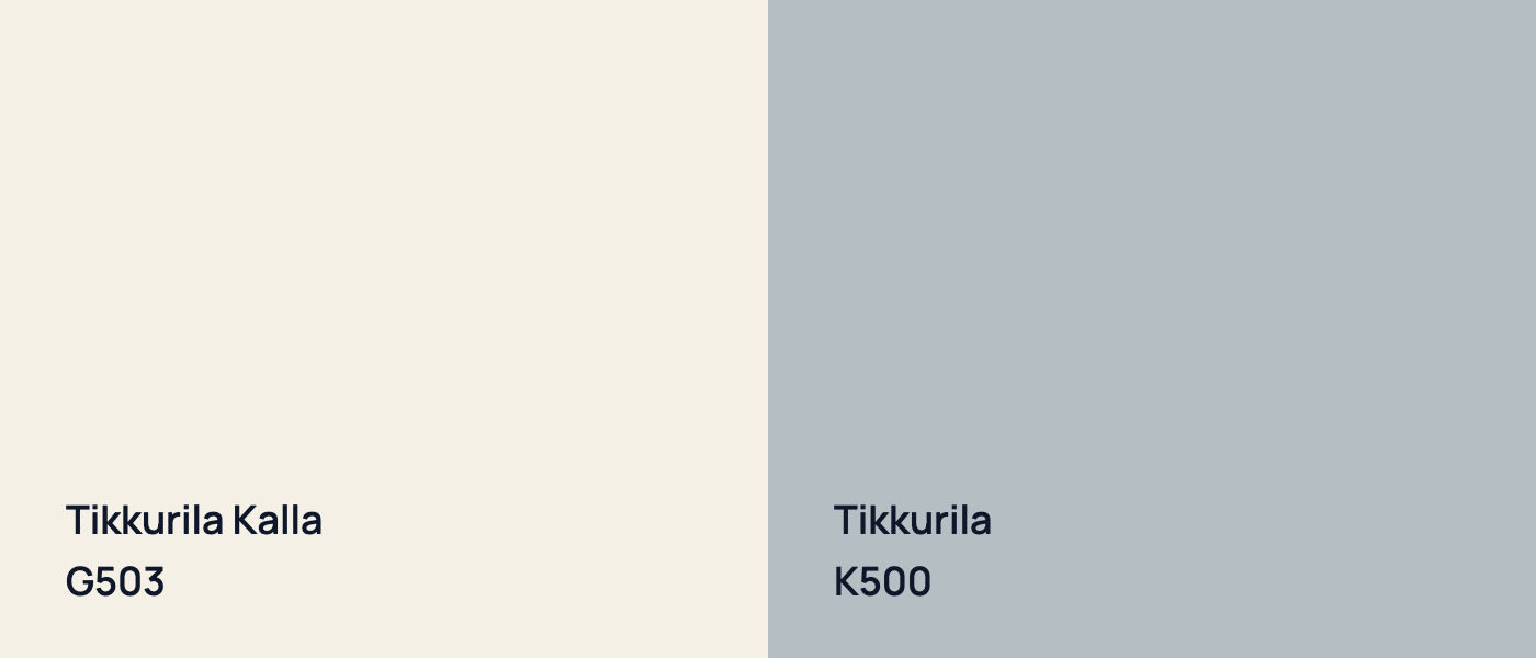 Tikkurila Kalla G503 vs Tikkurila  K500