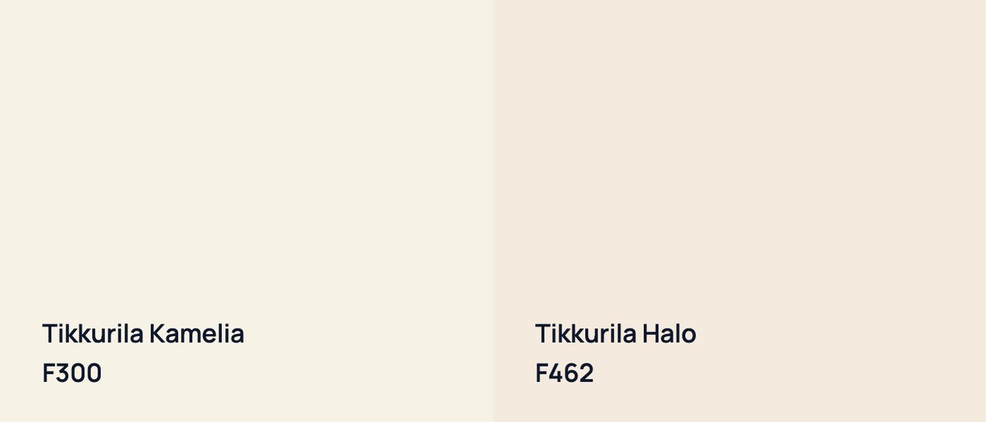 Tikkurila Kamelia F300 vs Tikkurila Halo F462