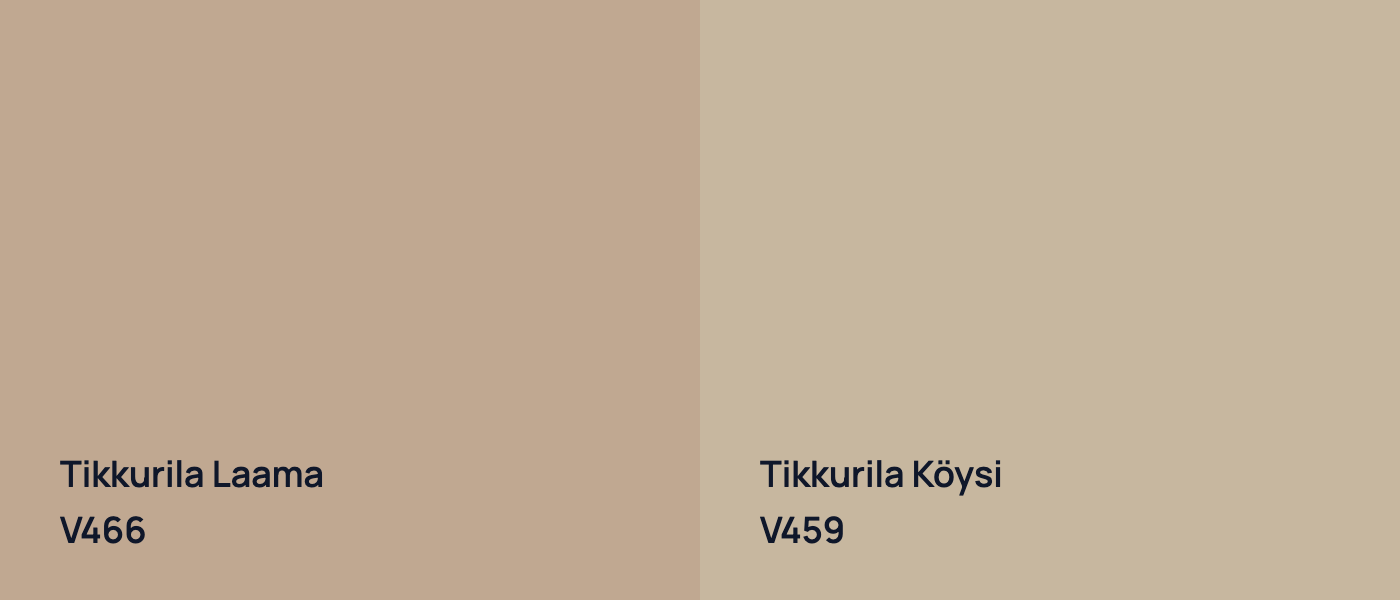 Tikkurila Laama V466 vs Tikkurila Köysi V459