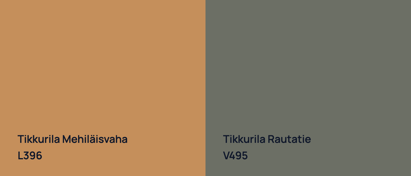 Tikkurila Mehiläisvaha L396 vs Tikkurila Rautatie V495