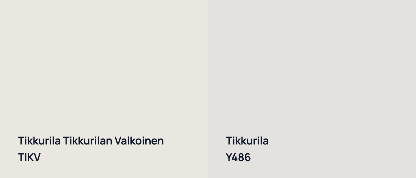 Tikkurila Tikkurilan Valkoinen TIKV vs Tikkurila  Y486